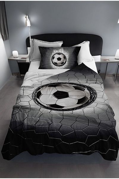 Bebişim Halı Piqué unic cu model de fotbal pentru fani (cu husă de pernă)