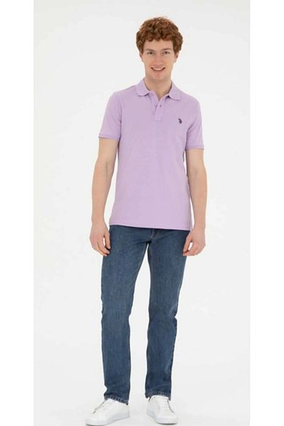 U.S. Polo Assn. US Polo Assn.Lilac Men's Polo T-Shirt - GTP04IY024