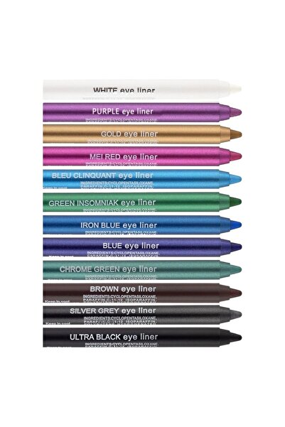 ALAN COSMETİCS كحل نيون 12 لون - مجموعة أقلام تحديد العيون الزيتية