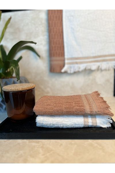 Plume Ceramic Home Plumehome Bathroom & Guest & Kitchen & Toddler Gift Hand Towel Set - 30x50 - Set of 2