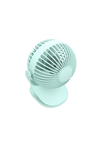 WIWU Masa Üstü Mini Soğutucu Fan Fs03 Taşınabilir Şarjlı Kıskaç Aparatlı Yeşil