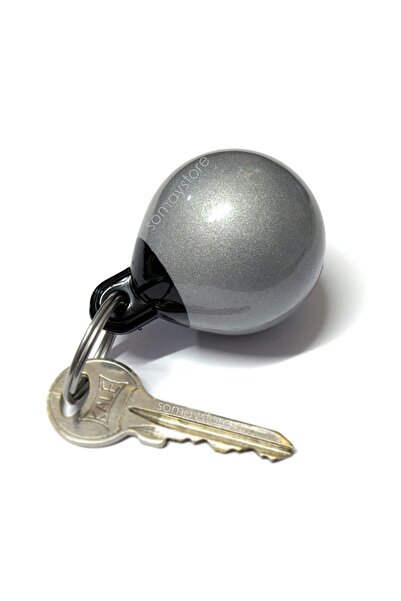 SomayStore Tekne Batmaz Anahtarlık Balon Usturmaça Modeli 6 X 4.5 Cm Gümüş