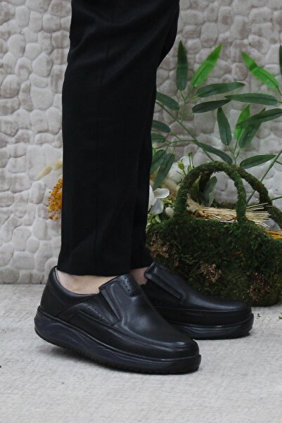 Mehmet Mete 750 Модель Чорні Чоловічі Черевики Showman З Натуральної Шкіри