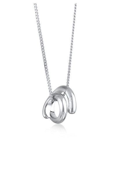 ELLI Halskette Kreis Rund Wickeldesign 925 Sterling Silber