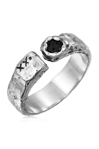 HAZE & GLORY Ring Lava Edelstein Bandring 925 Sterling Silber