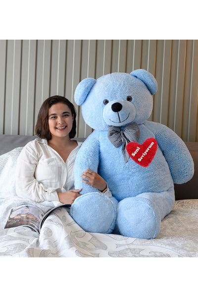 Princess Bear Dev Büyük Peluş Ayıcık 170 CM Seni Seviyorum Kalpli