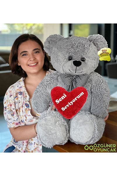 Canestar 80 Cm Colorful Bow Tie Teddy Bear - 100% Local