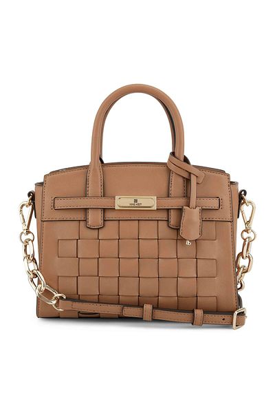 Nine West Ninewest Dax Mini Jetset  Dark Camel Satchel Bag for Women