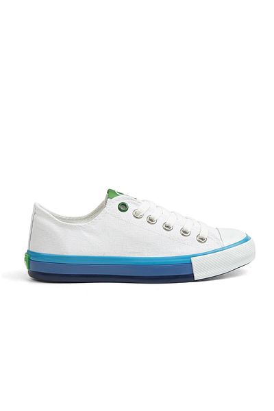 Benetton ® |   Bn-30176 - 3374 Alb Albastru - Pantofi sport pentru dama