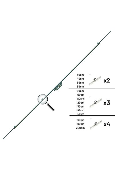 Schamiller Premium Tek Açılım Pvc Pencere Ispanyolet 15 Eksen 100cm