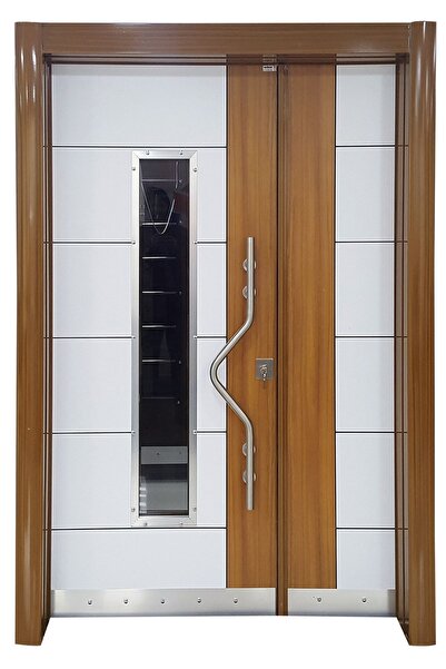 Tezdoor Apartman Girişi Çelik Kapı, Dış Mekan Apartman Kapısı Sol Açılım