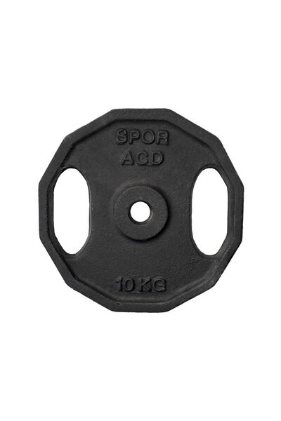 Genel Markalar 2 x 10 Kg 10 Kg Ağırlık Plakası 2 Adet Tek Ebat Döküm Dambıl S...