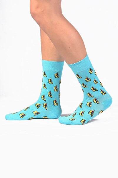 Ozzy Socks Ανδρικές κάλτσες 6 τεμαχίων από οργανικό βαμβάκι χωρίς ραφές με πολύχρωμα σχέδια Assorti-6