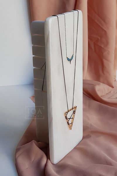 ioadesign Pearl - Real Marble Jewelry Stand / Jewelry / Necklace - Large Size