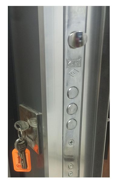 Tezdoor Flat Model Steel Door - Clawed System, Left Apartment Door