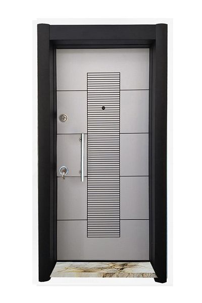 Tezdoor Steel Door, Stained Steel Door Apartment Door, Steel Door, Wooden Patterned Steel Door Left