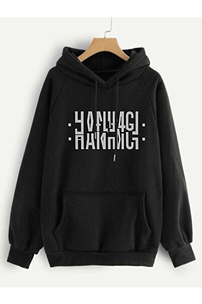 Deocept Огромна дамска блуза с качулка и принт