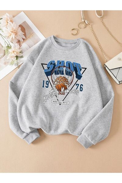 Deocept Φούτερ UNISEX Oversize - SHOT Printed, Crew Neck