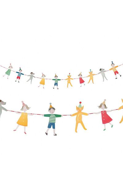 Big Party Hand in Hand Kids Uzar Ornament 12 Pieces