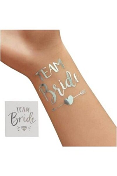 Dizayn Parti Evi Bride To Be Konsepti 1 Bride 10 Team Bride Gümüş Gri Renkli ...