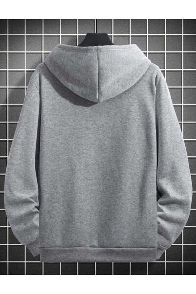 Deocept Чоловічий худі з капюшоном і кишенею з принтом, унісекс, оверсайз - Meet You