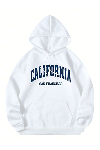 Deocept California Printed Unisex Oversize Hooded Sweatshirt