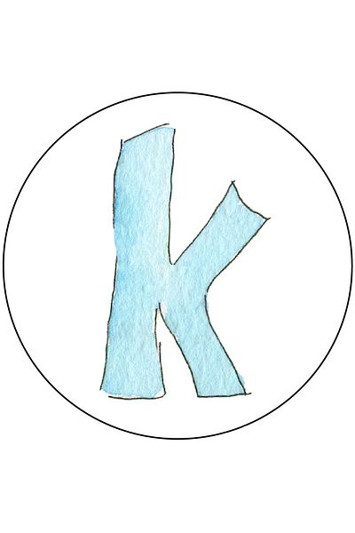MUCA Agu Patch - Letter K