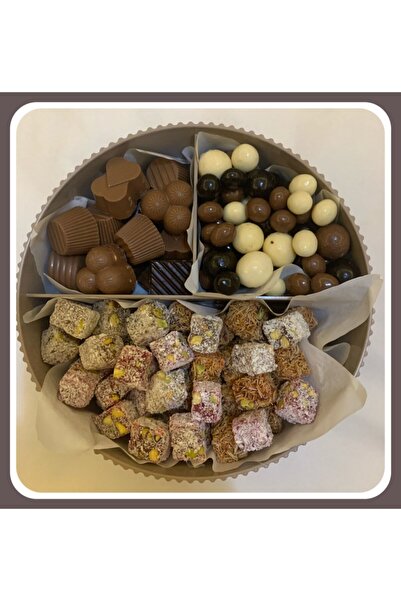 Gift Lokum Bayram Şekeri Kutusu Lokum Çikolata Draje