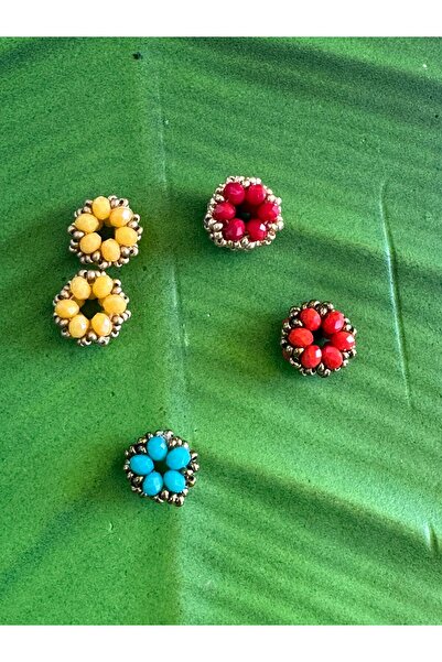 Gönülden Tasarım 5-dijelni set šarenih Delica Miyuki kristalnih cvetnih perli...