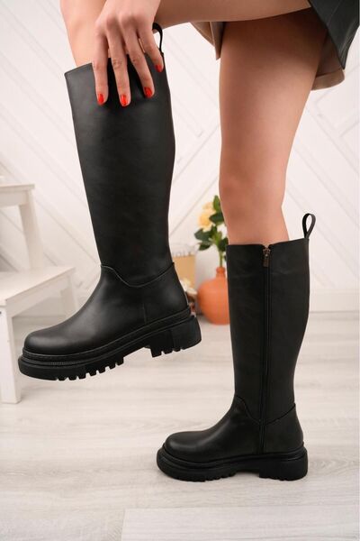 tusemmoda Дамски зимни ботуши с цип за новия сезон