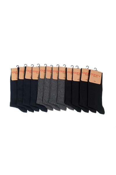 Ozzy Socks 12 пакета безшевни мъжки чорапи от вискоза за 4 сезона