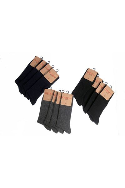 Ozzy Socks 12 пакета безшевни мъжки чорапи от вискоза за 4 сезона