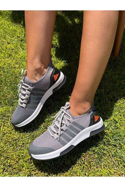 İnan Ayakkabı UNISEX GRAY KNITWEAR SNEAKER SPORTS SHOE 21İ5120