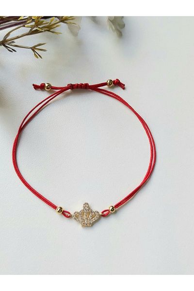 Lilamor Queen Crown Red Rope Bracelet