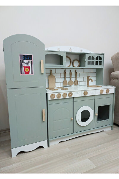 Hedef Gerçekçi Tasarımlı Oyuncak Mutfak/Buzdolabı (1 Led Işıklı)