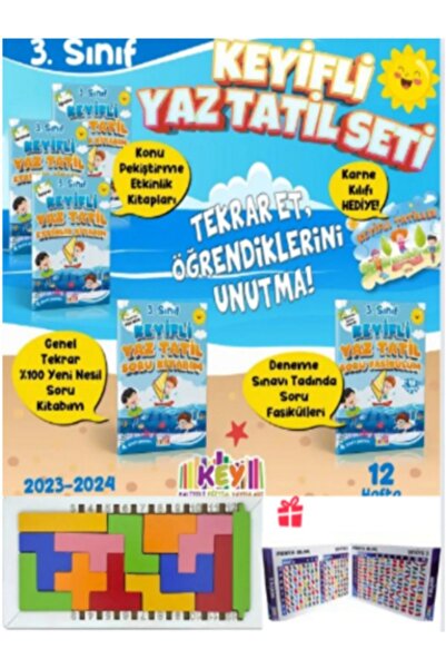 Kaliteli Eğitim Yayınları 3. Sınıf Key Yaz Tatil Kitabı Ful Set Hediyeli (YEN...
