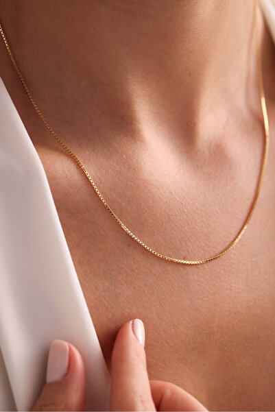 Gianfranco 14 Ayar Altın Küp Zincir Kolye