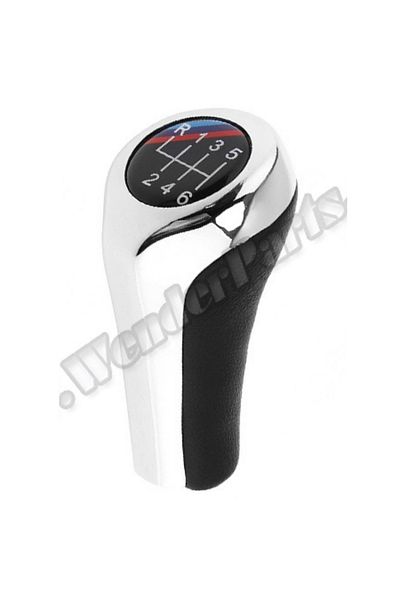 İthal Gear Shift Knob - Bmw 6 Forward Manual Transmission, Chrome Corner Frame M-Tech