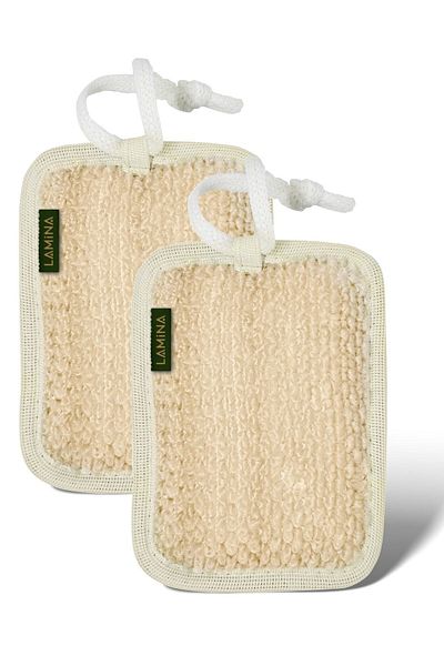 lamina 2-Piece Rectangular Loofah Pumpkin Fiber (2 Pieces)