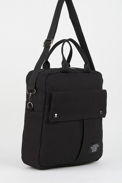 Vivaq Μαύρο Unisex 5 θέσεων με φερμουάρ, παχύ πάνινο σακίδιο πλάτης - με ιμάντα ώμου