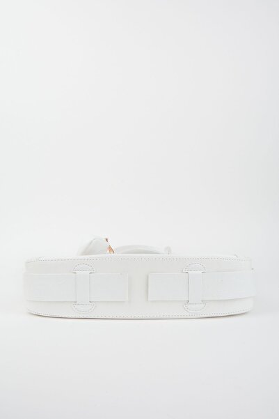 Vivaq Women's Lotus White Baguette Wallet Design Faux Leather Snap Closure Hand and Shoulder Bag