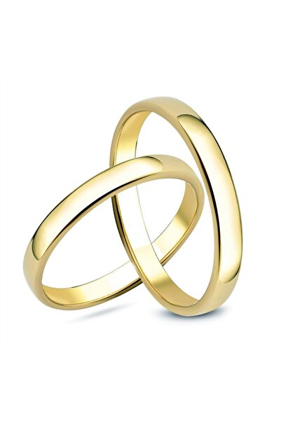 Güleryüz Altın & Pırlanta 925 Ayar Gümüş Klasik Bombe Alyans 3 MM