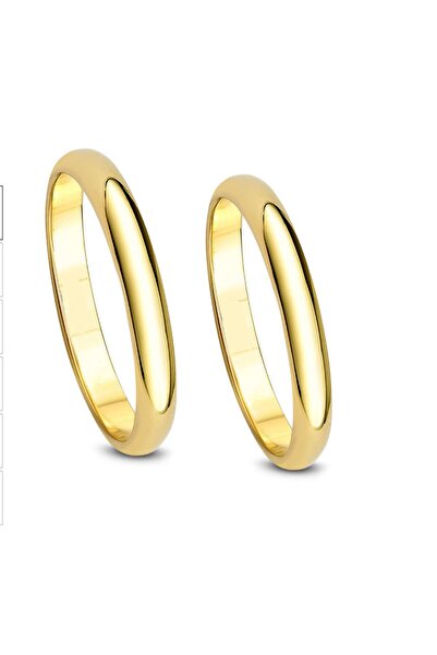 Güleryüz Altın & Pırlanta 925 Ayar Gümüş Klasik Bombe Alyans 2 MM