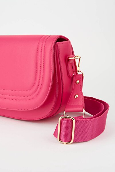 Vivaq Women's Spring Fusya 5 Compartment Lined Flap Snap Closure Handbag and Shoulder Bag