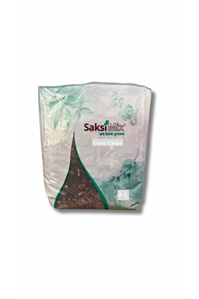 Saksı Mix 8 L Chips Cocopeat-torf-hindistan Cevizi Kabuğu-hazır Toprak - Bitk...