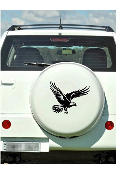 gollee pro Araba Stiker Kartal Siyah