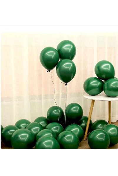 turkuaz parti 10 بالونات خضراء داكنة