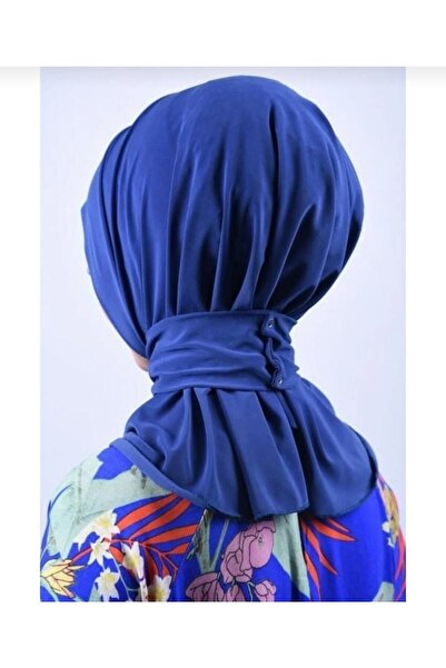 Ayselcehobi Indigo Bone Hijab - Συμβατά κουμπώματα στο επάνω μέρος