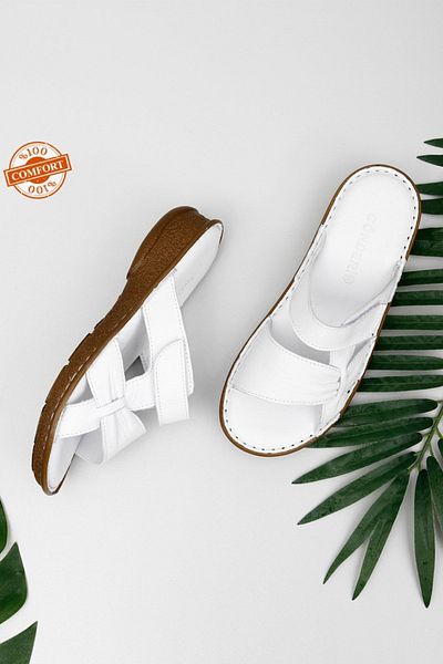 GÖNDERİ(R) Papuci de damă din piele naturală 42350
