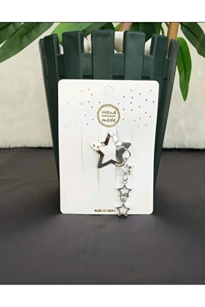 Efna Store Silver Colored Mini Star - Dangle Model Snap Buckle